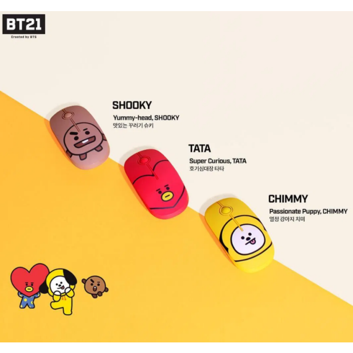 BT21- MOUSE INALAMBRICO OFICIAL BY ROYCHE