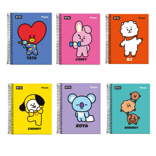 BT21 – CUADERNOS POCKET 5MM TORRE X BT21 OFICIAL