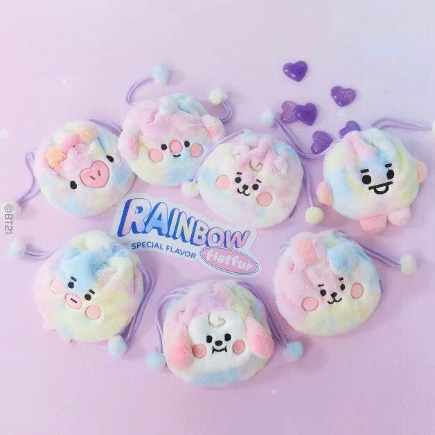 BT21- BOLSO RAINBOW FLATFUR ORIGINAL