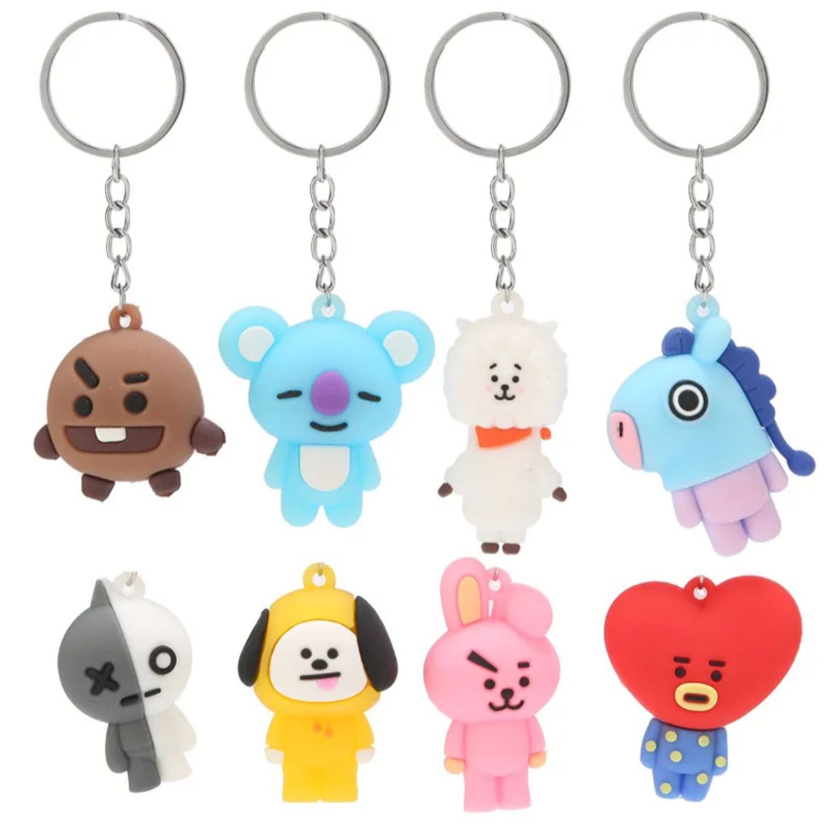 BT21 – LLAVEROS SILICONA FANMADE